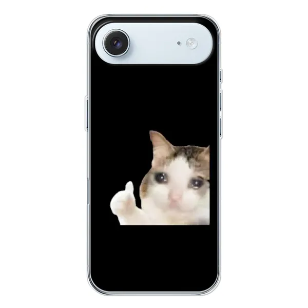Чехол с рисунком «Кот в слезах» для iPhone 17 Air Чехол с рисунком «Кот в слезах» для iPhone 17 Air