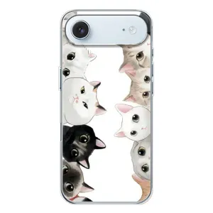 Силиконовый чехол с котиком для iPhone 17 Air (Коты)