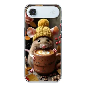 Печатный чехол «Зверята с кофе» для iPhone 17 Air (Мышка с кофе)