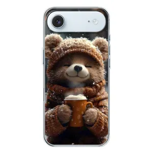Печатный чехол «Зверята с кофе» для iPhone 17 Air (Медвежонок с кофе)