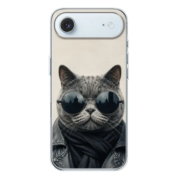 Чехол с рисунком «Модный кот» для iPhone 17 Air Чехол с рисунком «Модный кот» для iPhone 17 Air