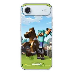 Чехлы для iPhone 17 Air (Персонажи Майн Крафт) (На коне)
