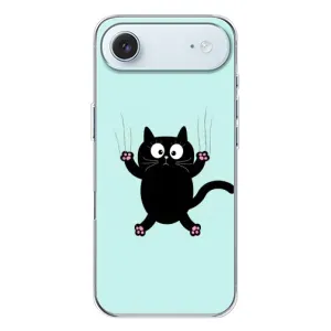 Силиконовый чехол с котиком для iPhone 17 Air (Падающий кот)