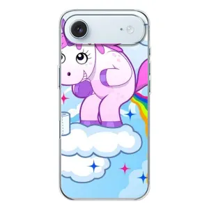 Чехол Unicorn на iPhone 17 Air (Радуга единорожка)