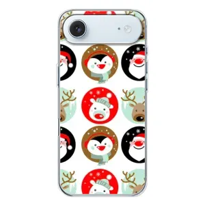 Силиконовый бампер на рождество для iPhone 17 Air (Рождественский принт)