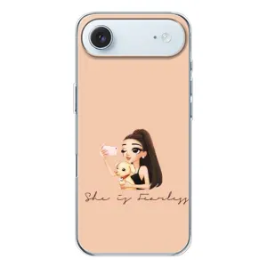 Силиконовый Чехол на iPhone 17 Air с картинкой Стильных Девушек (С собакой)