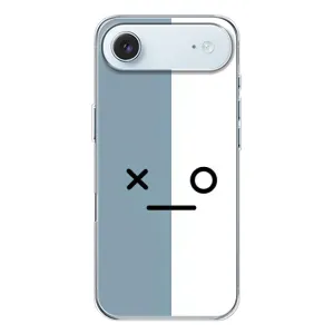 Силиконовые Чехлы (смешные стикеры) для iPhone 17 Air (Серо-белый)
