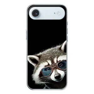 Силиконовый Чехол с Енотами на iPhone 17 Air (Стильный Енот)