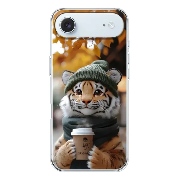 Чохол з малюнком «Тигр з кавою» для iPhone 17 Air Чохол з малюнком «Тигр з кавою» для iPhone 17 Air