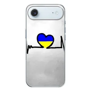 Силиконовый Чехол на iPhone 17 Air (Я-Украина) (Украинская кардиограмма)