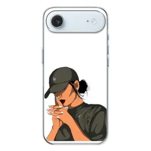 Силиконовый Чехол на iPhone 17 Air с картинкой Стильных Девушек (В зеленом)