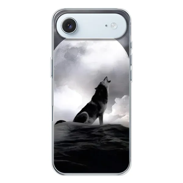 Чехол с рисунком «Волк и луна» для iPhone 17 Air Чехол с рисунком «Волк и луна» для iPhone 17 Air
