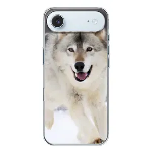 Чохол з Вовком на iPhone 17 Air (Вовк біжить по снігу)