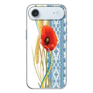 Силиконовый Чехол на iPhone 17 Air с картинкой Вышиванки (Вышиванка с цветком)