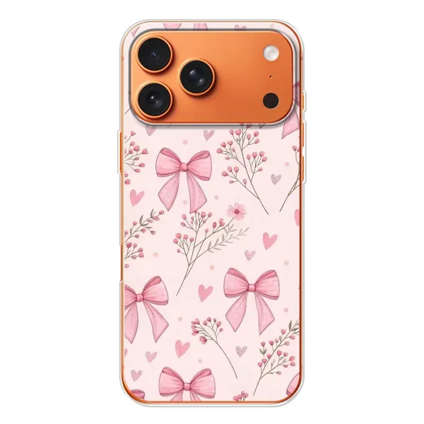 Чехол с рисунком «Банты с цветами» для iPhone 17 Pro Max Чехол с рисунком «Банты с цветами» для iPhone 17 Pro Max