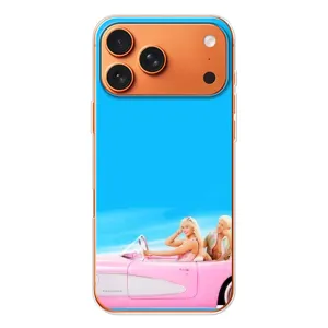Силиконовый Чехол Барби Фильм на iPhone 17 Pro Max (Барби и Кен)