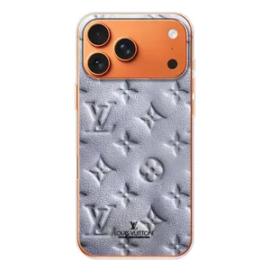 Текстурний Чохол Louis Vuitton для Айфон 17 Про макс (Білий ЛВ)