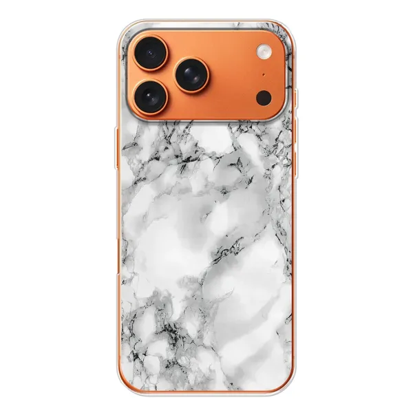 Чехол с рисунком «Белый мрамор» для iPhone 17 Pro Max