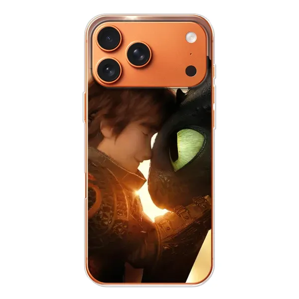 Чехол с рисунком «Беззубик и Иккинг» для iPhone 17 Pro Max Чехол с рисунком «Беззубик и Иккинг» для iPhone 17 Pro Max