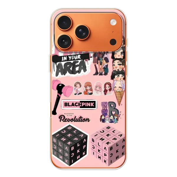 Чехол с рисунком «BLACK PINK коллаж» для iPhone 17 Pro Max Чехол с рисунком «BLACK PINK коллаж» для iPhone 17 Pro Max
