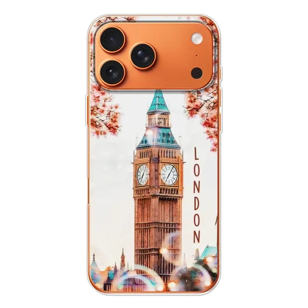 Чехол с рисунком «Часы Лондон» для iPhone 17 Pro Max