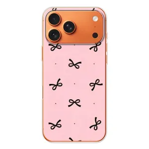 Чохол банти для iPhone 17 Pro Max (Чорні бантики)