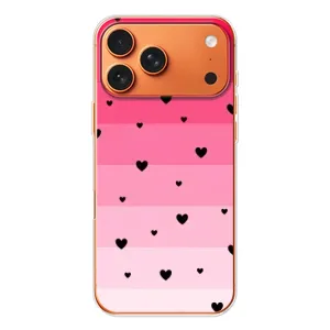 Чехлы с тематикой "Маленькие Сердечки" на iPhone 17 Pro Max (Чорные сердечки)