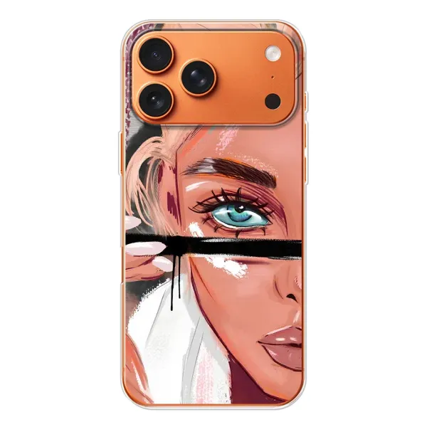 Чехол с рисунком «Девушка и ресницы» для iPhone 17 Pro Max Чехол с рисунком «Девушка и ресницы» для iPhone 17 Pro Max