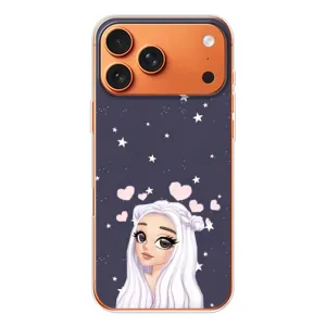Чехол Стильные девушки на iPhone 17 Pro Max (Девушка и сердечки)
