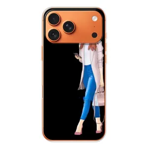 Чехол с картинкой Модные Девчонки iPhone 17 Pro Max (Девушка со смартфоном)
