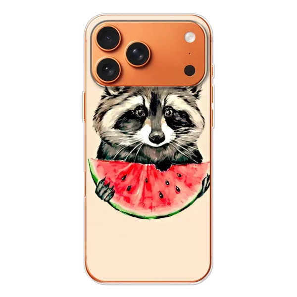 Чехол с рисунком «Енот» для iPhone 17 Pro Max Чехол с рисунком «Енот» для iPhone 17 Pro Max