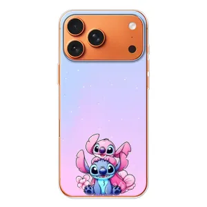 Чехол с рисунком Стич для iPhone 17 Pro Max (Энджл и Стич)