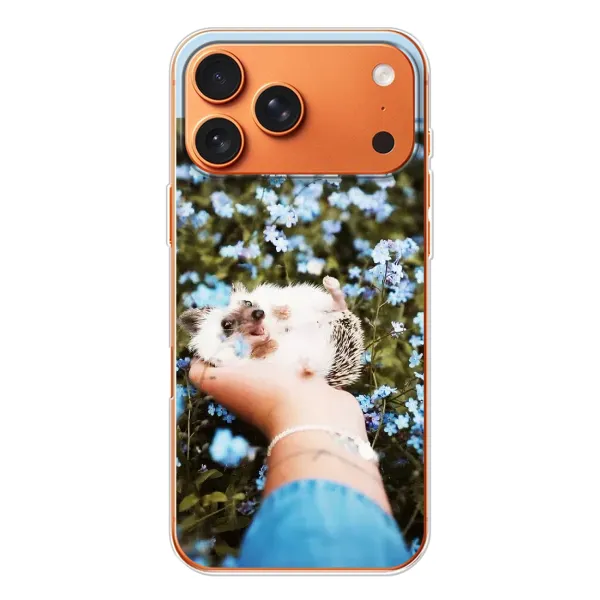 Чехол с рисунком «Ежик на руках» для iPhone 17 Pro Max Чехол с рисунком «Ежик на руках» для iPhone 17 Pro Max