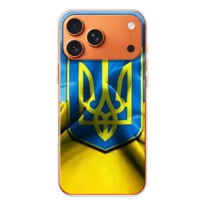 Чехол с картинкой (Патриотический ГЕРБ) на iPhone 17 Pro Max (Герб и Флаг Украины)