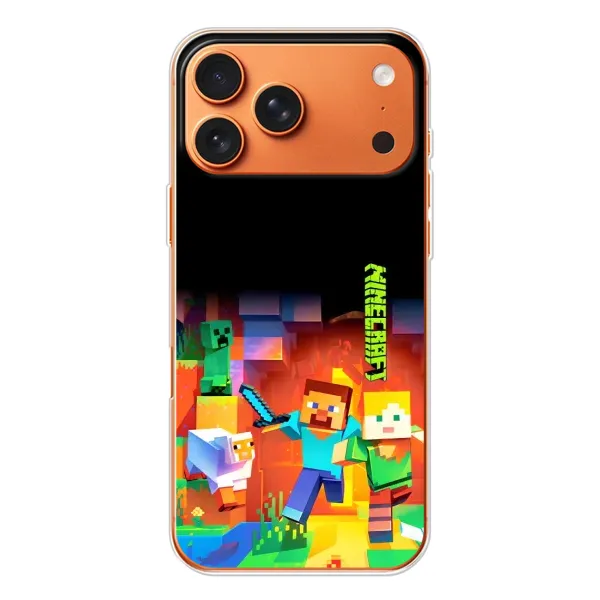 Чехол с рисунком «Герой Майнкрафт» для iPhone 17 Pro Max Чехол с рисунком «Герой Майнкрафт» для iPhone 17 Pro Max