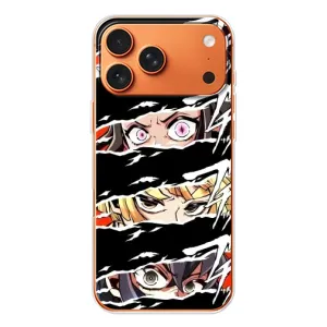 Силиконовые чехлы с глазами Anime для Айфон 17 Про макс (Глаза на чорном)