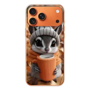 Печатный чехол «Зверята с кофе» для iPhone 17 Pro Max (Грызунчик с кофе)