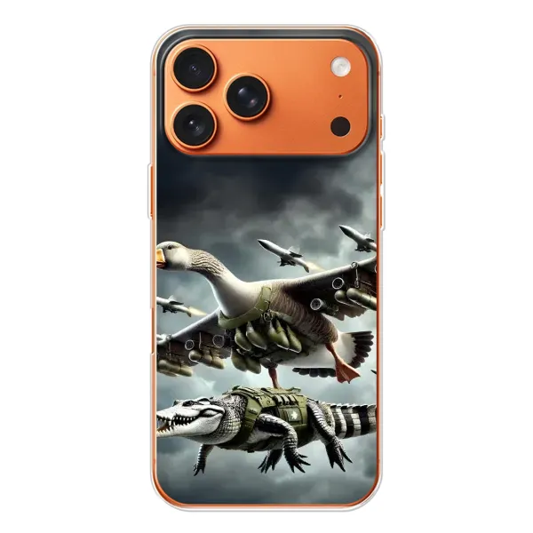 Чехол с рисунком «Гусини и крокодило» для iPhone 17 Pro Max Чехол с рисунком «Гусини и крокодило» для iPhone 17 Pro Max
