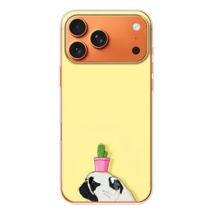Бампер для iPhone 17 Pro Max с картинкой "Песики" (Кактус на голове)