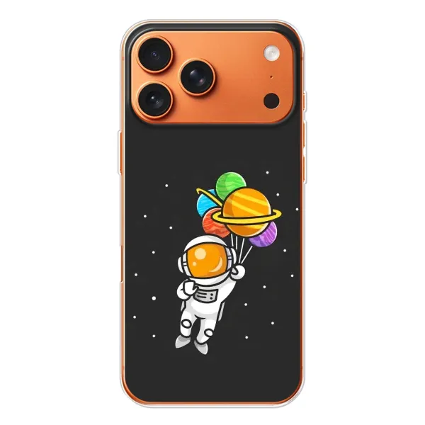 Чехол с рисунком «Космонавт с шариками» для iPhone 17 Pro Max Чехол с рисунком «Космонавт с шариками» для iPhone 17 Pro Max