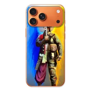 Чехол с картинкой (Патриотический КОЗАК) на iPhone 17 Pro Max (Козак с крыльями)