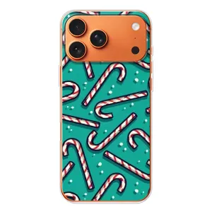 Силіконовий бампер на різдво для iPhone 17 Pro Max (Льодяники)