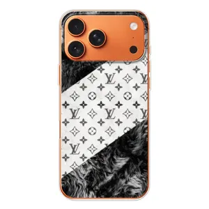 Чохол Стиль Louis Vuitton на iPhone 17 Pro Max (LV на білому)