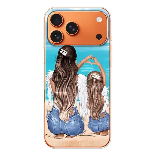 Чехол с рисунком «Мама и дочь» для iPhone 17 Pro Max Чехол с рисунком «Мама и дочь» для iPhone 17 Pro Max