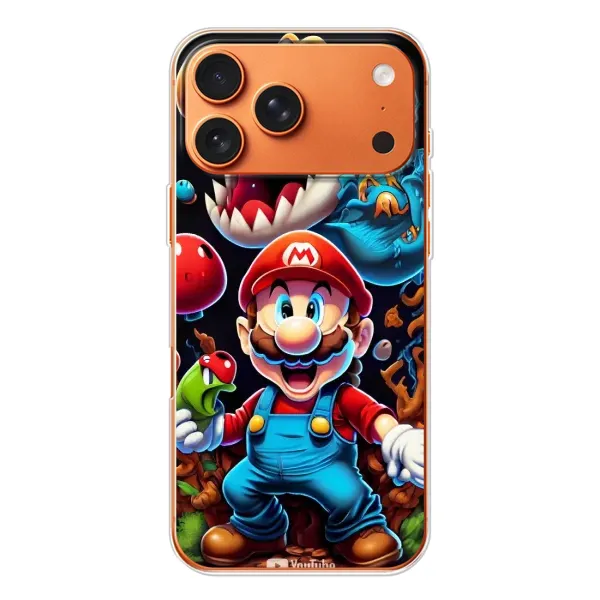 Чехол с рисунком «Марио» для iPhone 17 Pro Max