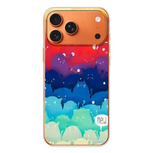 Силиконовый чехол с котиком для iPhone 17 Pro Max (Mew)