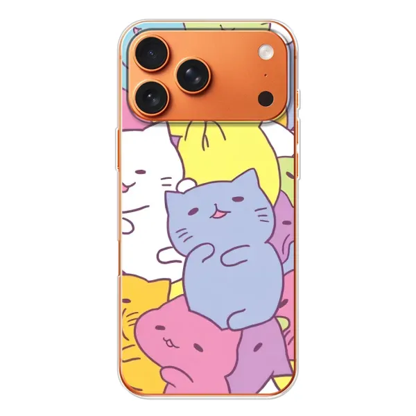Чехол с рисунком «Милые котики» для iPhone 17 Pro Max Чехол с рисунком «Милые котики» для iPhone 17 Pro Max