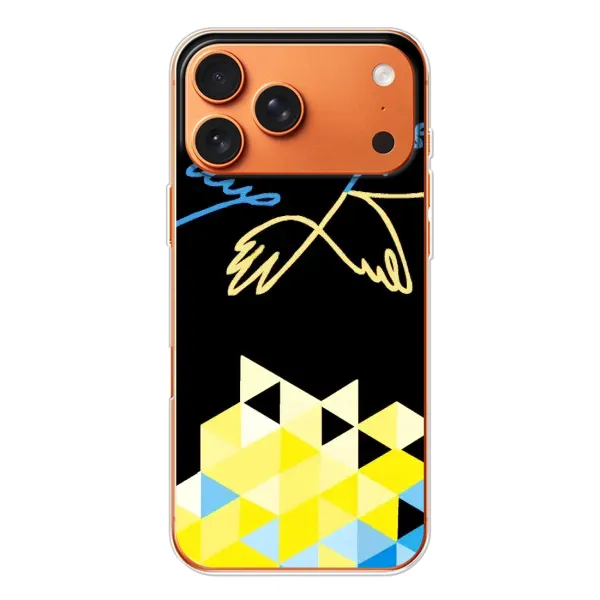 Чехол с рисунком «Мир для Украины» для iPhone 17 Pro Max Чехол с рисунком «Мир для Украины» для iPhone 17 Pro Max