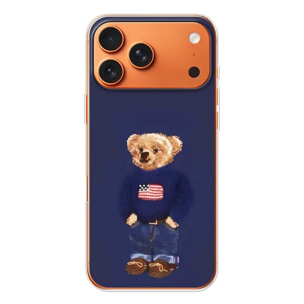 Чехол с рисунком «Мишка USA» для iPhone 17 Pro Max