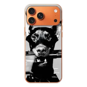 Чехол ДОБЕРМАН для iPhone 17 Pro Max (Опасный доберман)